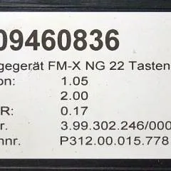 Still 0009460836 | Display V1.05  HW 2.00 Sw. 0.17 from Still FMX14N year 2018