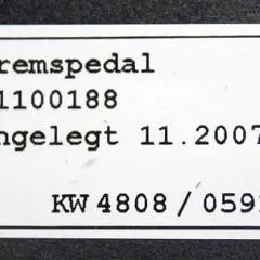 Jungheinrich 51100188 | Rem pedaal Brake pedal sn. 05914063