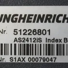 Jungheinrich 51226801 | Rij/hef/stuur regeling  drive/lift/steering controller AS2412 i S index B Sw. 1,06 51263516 sn. S1AX00079047 from ERE225 year 2016