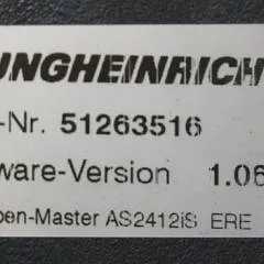 Jungheinrich 51226801 | Rij/hef/stuur regeling  drive/lift/steering controller AS2412 i S index B Sw. 1,06 51263516 sn. S1AX00079047 from ERE225 year 2016