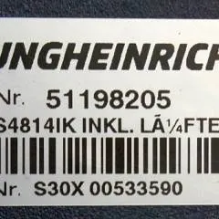 Jungheinrich 51159321 | Rij/hef regeling drive/lifting controller AS4814Ik Index B 51198205 inkl. LA1/4FTER from ETV216 year 2015 sn. S1EX00019984