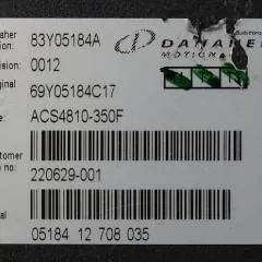 Toyota/BT 220629-001 | Danaher motion AC Superdrive motor controller 83Y05184A ACS4810-350F Rev 0012 sn. 0518412708035