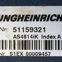 Jungheinrich 51159321 | Rij/hef regeling drive/lifting controller AS4814Ik Index A 51198205 inkl. LA1/4FTER from ETV216 year 2013 sn. S1EX00009457