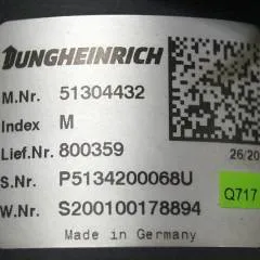 Jungheinrich 51304432 | Multipilot index M s nr. P5134200068U w nr. S200100178894