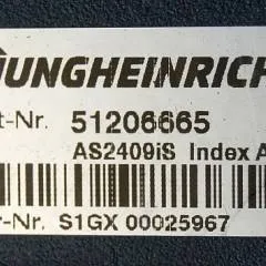 Jungheinrich 51206665 | Rij/hef regeling Drive/lift controller AS2409 i S Index A Sw. 2,03 51246071 from ERE120 with folding platform year 2015 sn. S1GX00025967