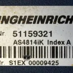 Jungheinrich 51159321 | Rij/hef regeling drive/lifting controller AS4814Ik Index A 51198205 inkl. LA1/4FTER  sn. S1EX00009425 from ETV214 year 2013