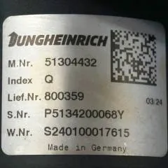 Jungheinrich 51304432 | Multipilot index Q s nr. P5134200068U w nr. 240100017615