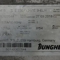 Jungheinrich 51183045 | build in charger ELH2415  24V 15A capacity 100-400Ah 51370916 51444507 Sw V1,04 sn. SC1X00019381 year 2016