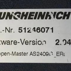 Jungheinrich 51206665 | Rij/hef regeling Drive/lift controller AS2409 i S Index B Sw. 1,05 51235591 from EJC 112 year 2017 sn. S1GX00057482