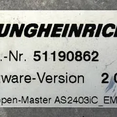 Jungheinrich 51168614 | Rij regeling Drive controller complete with internal charger AS2403iC index B Sw. 2,03 51190862 sn. SAOX00014475 from EMC B10 year 2016