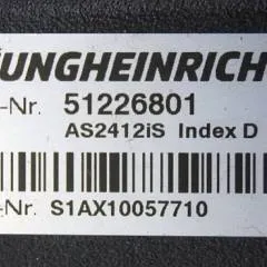 Jungheinrich 51226801 | Rij/hef/stuur regeling  drive/lift/steering controller AS2412 i S index D Sw 1.10 51617474  sn. S1AX10057710 from ERD220 with folding platform year 2018