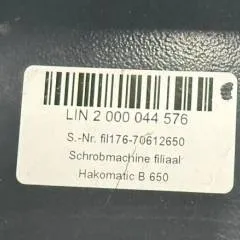 Hako 2000044576 | Display for B650/07 sn. Fil 176-70612650
