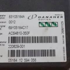 Toyota/BT 220629-001 | Danaher motion AC Superdrive motor controller 83Y05184A ACS4810-350F Rev 0012 sn. 0518412594058