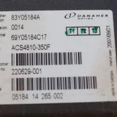 Toyota/BT 220629-001 | Danaher motion AC Superdrive motor controller 83Y05184A ACS4810-350F Rev 0014 sn. 0518414265002