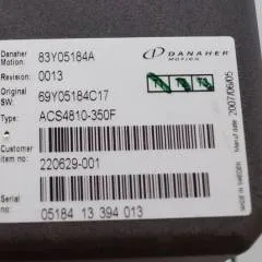Toyota/BT 220629-001 | Danaher motion AC Superdrive motor controller 83Y05184A ACS4810-350F Rev 0013 sn. 0518413394013