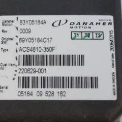 Toyota/BT 220629-001 | Danaher motion AC Superdrive motor controller 83Y05184A ACS4810-350F Rev 0009 sn. 0518409528162