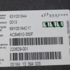 Toyota/BT 220629-001 | Danaher motion AC Superdrive motor controller 83Y05184A ACS4810-350F Rev 0013 sn. 0518413394005