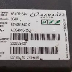 Toyota/BT 220629-001 | Danaher motion AC Superdrive motor controller 83Y05184A ACS4810-350F Rev 0010 sn. 0518410279036